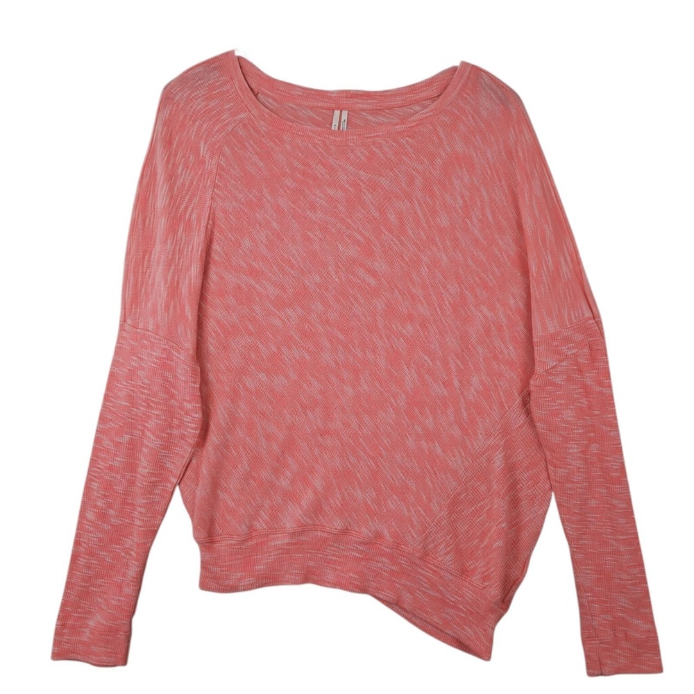Anthropologie Shirt Womens Small Coral Damiana Asymmetrical Dolman Sleeve Top